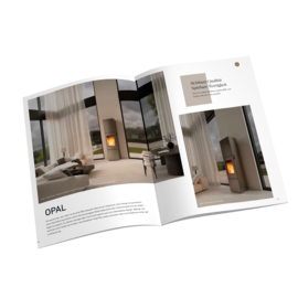 Attika catalogue Stoves and fireplaces with the new OPAL stove