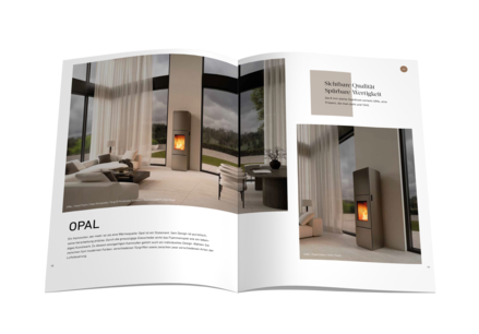 Attika catalogue Stoves and fireplaces with the new OPAL stove