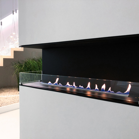 Montreal 2-sided bioethanol burner, black casing