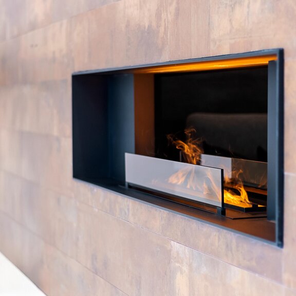 Hybrid Mist Electric Fire Glass Panel