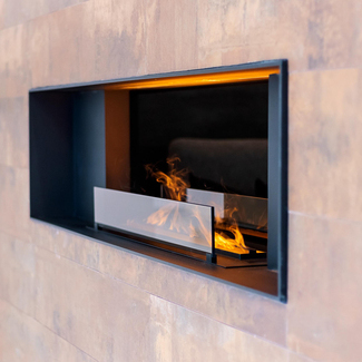 Hybrid Mist Electric Fire Glass Panel